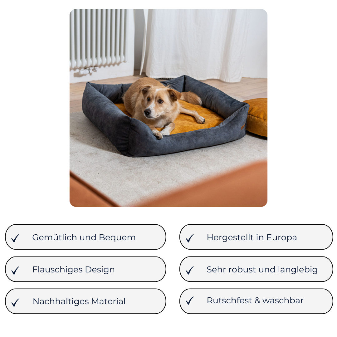 Hundebett "Otto" Dunkelgrau