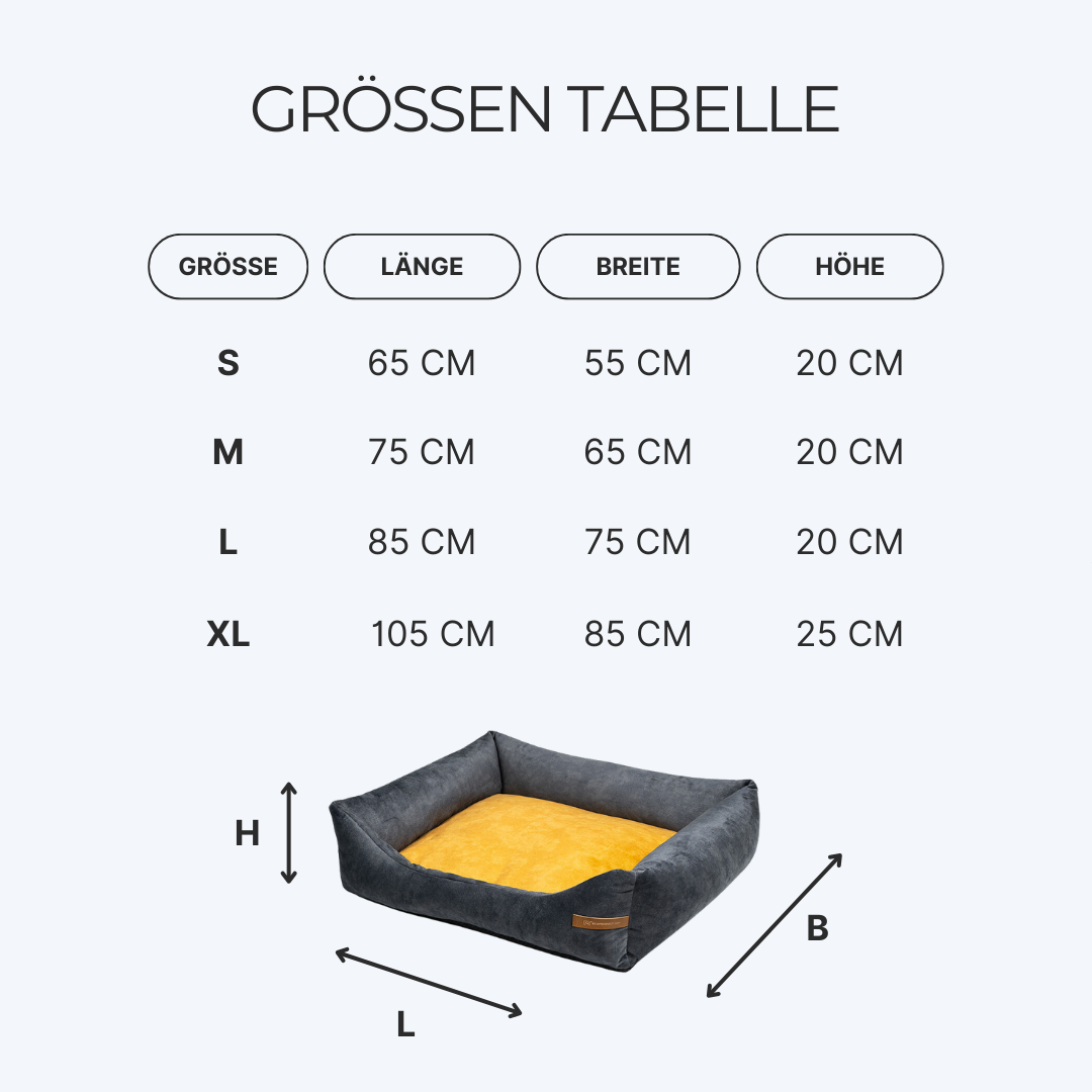 Hundebett "Frida" Hellgrau